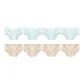 8 Pack (4 White Blue+4 Pink Skin)