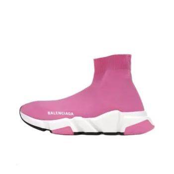 Balenciaga Speed High Top Casual Shoes Women's Pink