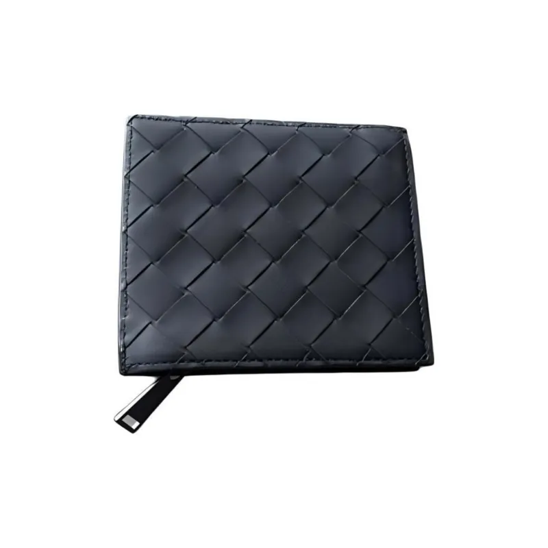 Bottega Veneta Leather Wallet Large Size Men's Black-1