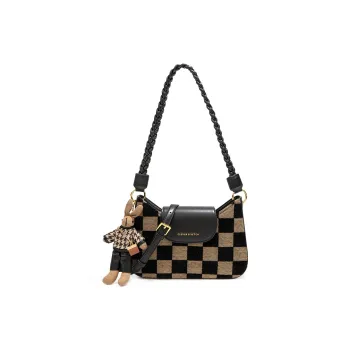 CLEVER& KETCH PU Shoulder Bag Small Size Women's Black