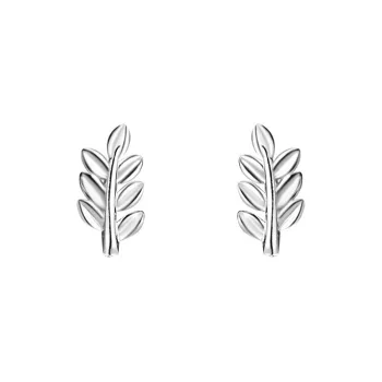 AAJF S999 Fine Silver Stud Earrings Women's