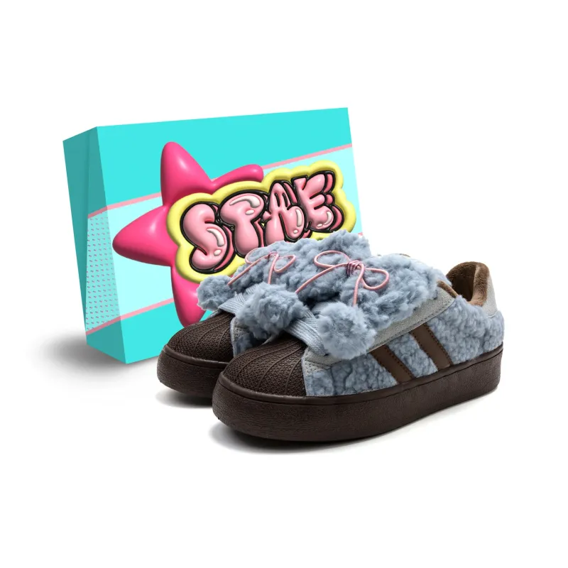 STAE Warm Anti-Slip And Wear-Resistant Low-Top Skateboard Shoes Women's Box Included-0