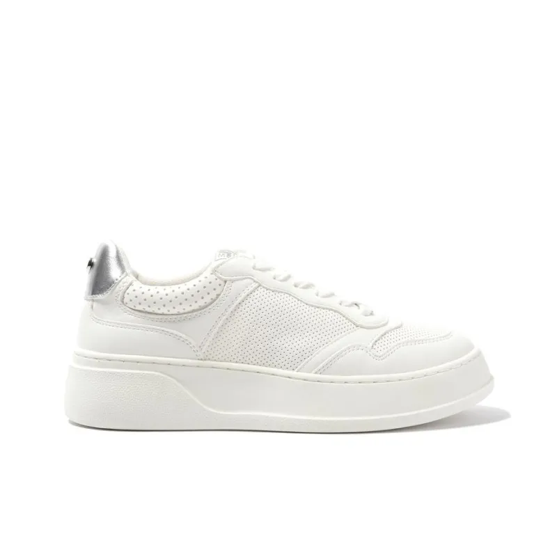 STEVE MADDEN Low-Top Skateboard Shoes 4cm Women's White-1