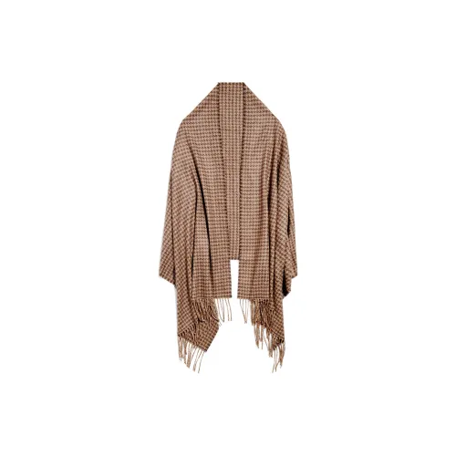 Balenciaga Wool Shawls Women's Brown