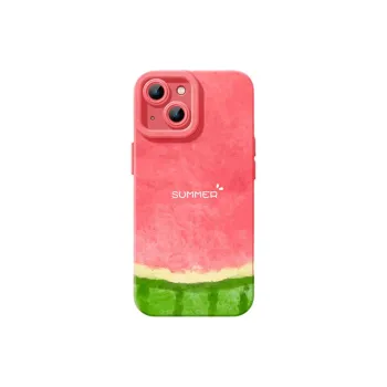 Wei Xin Silicone Material Fun Summer Watermelon Phone Cases Compatible With IPhone 16/15 Pro Max/Apple 13/14 Pro/Max