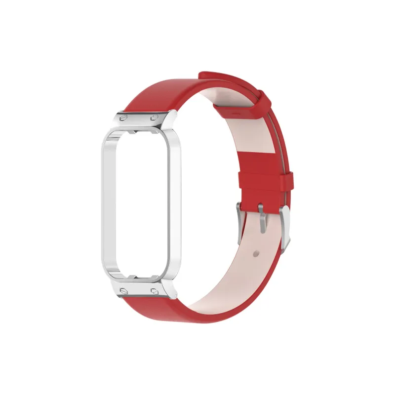 CHRROTA Compatible With Xiaomi Smart Band 8 Active Strap Redmi Band 2 Watch With Metal Frame Smart Watch Accessories-2