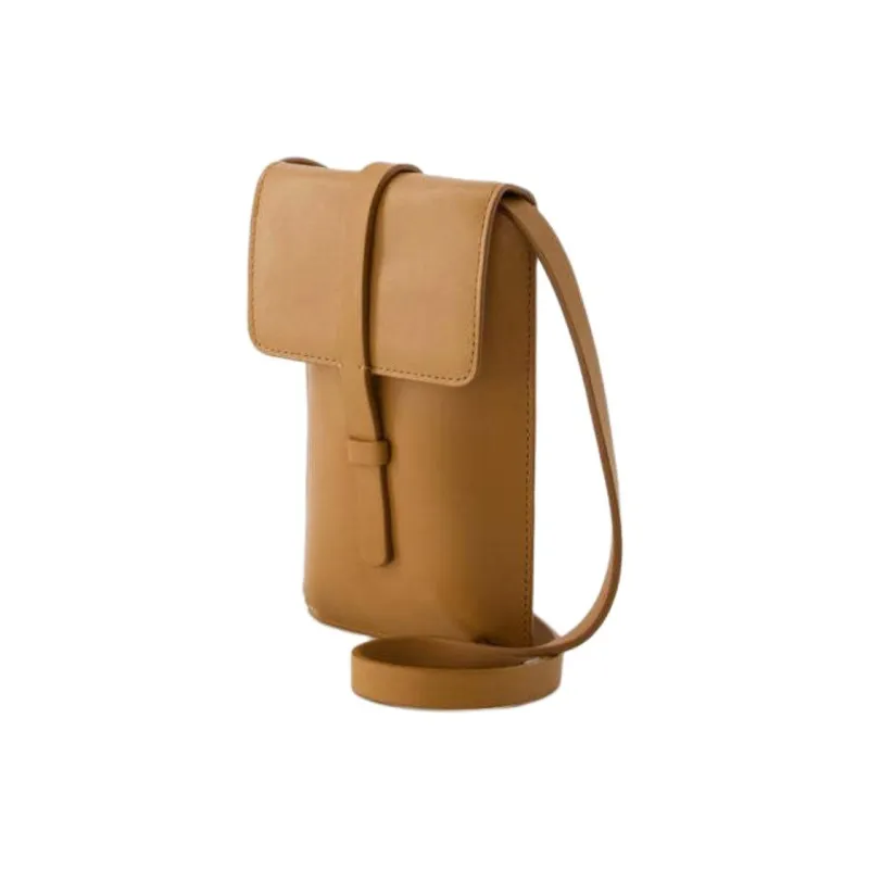INES DE LA FRESSANGE Calfskin Crossbody Bag Shoulder Bag Women's Brown-1