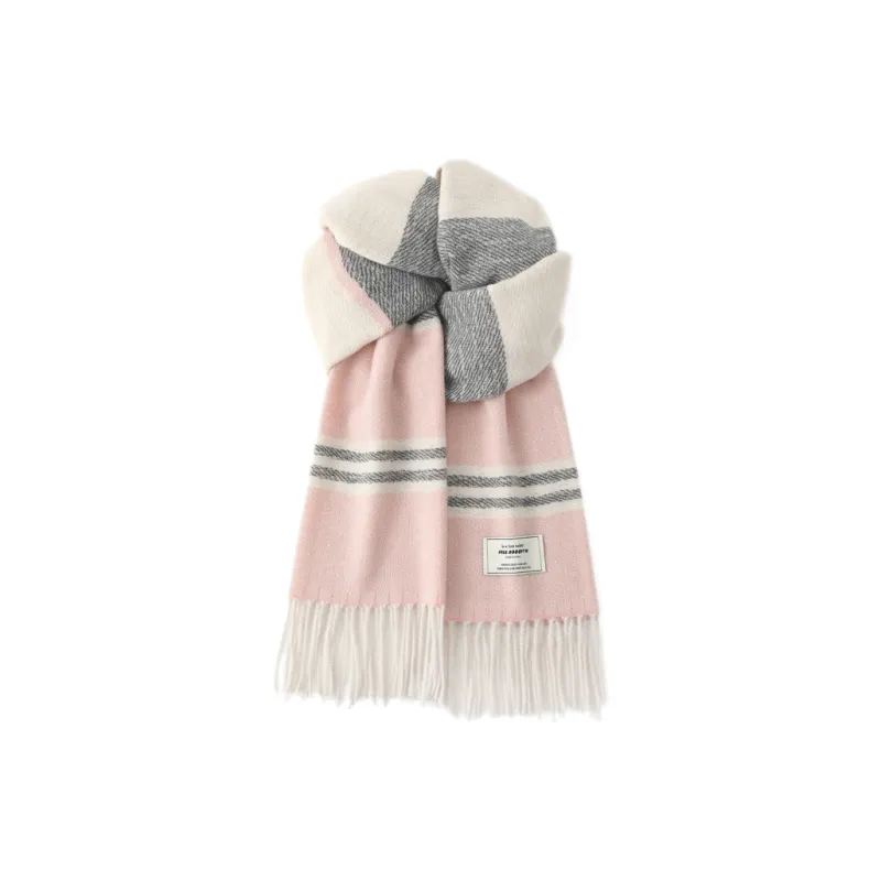 FREE RABBITⅡ Korean Style Fashion Elegance Versatile Warm Fringe Shawl Scarf Unisex-0
