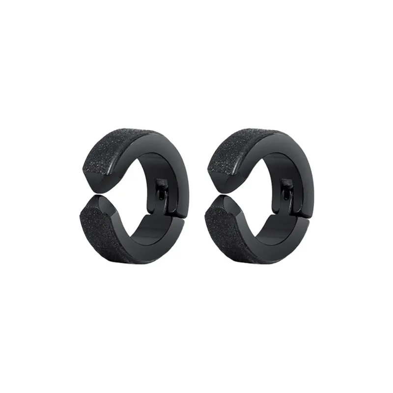 MISS XIA JWY Titanium Steel Clip On Earrings Men's-6