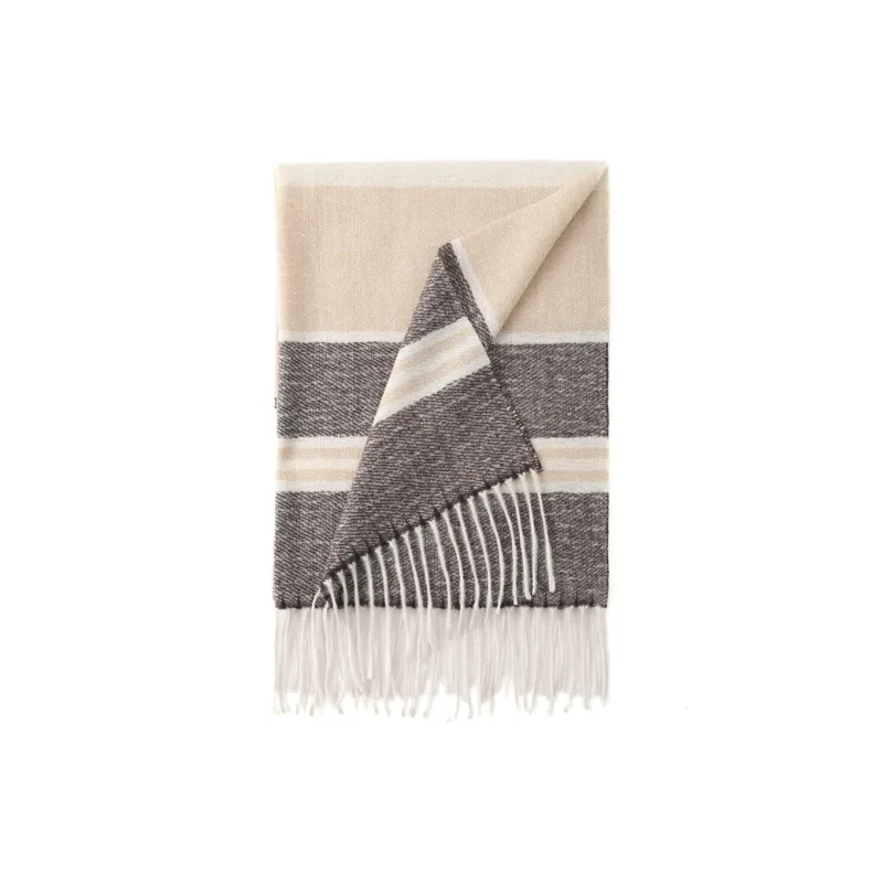 FREE RABBITⅡ Korean Style Fashion Elegance Versatile Warm Fringe Shawl Scarf Unisex-5