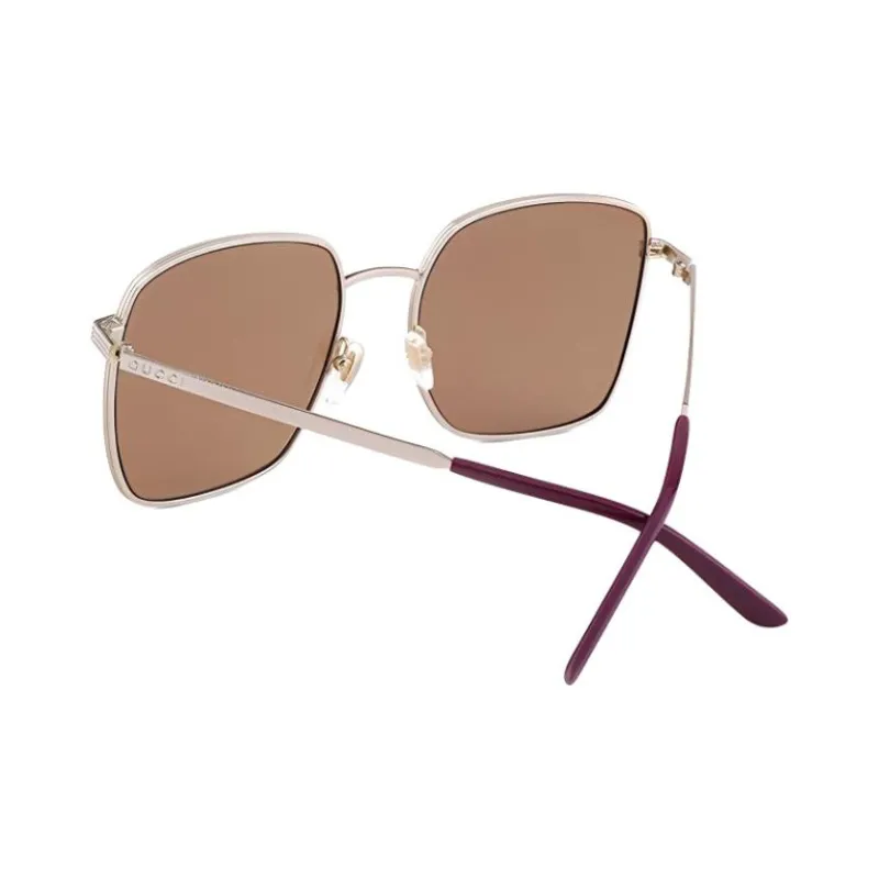 GUCCI Sunglasses Unisex Brown-3