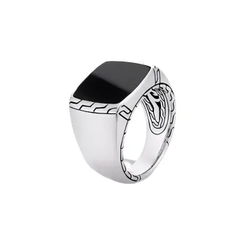 John Hardy Classic Chain Jade Signet Ring
