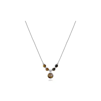 SHEEHHYY Tiger's Eye Stone Necklaces Women's