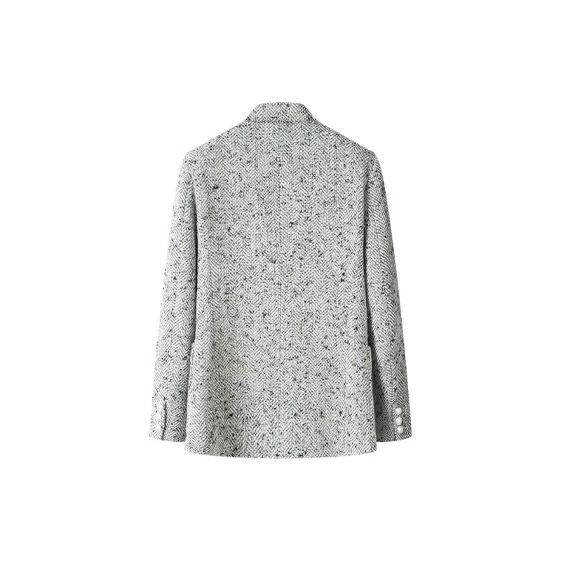 MOSIIMORII Coat Women's Snowflake Beige Gray-1