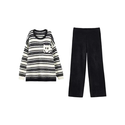 Redu Pajama Set Men's Black White