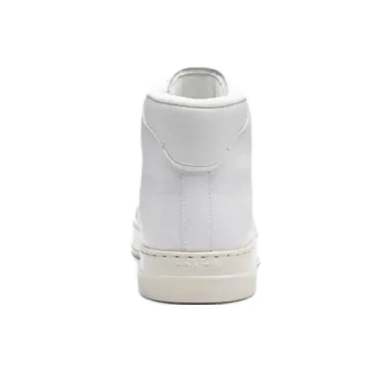 COACH Highline Mid Top Skateboard Shoes Men's White-4
