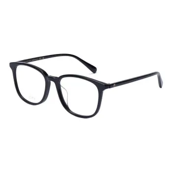 GUCCI Plate Frame Rectangular Eyeglass Frames Women's Black