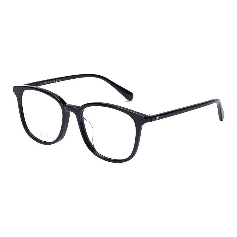 GUCCI Plate Frame Rectangular Eyeglass Frames Women's Black-0
