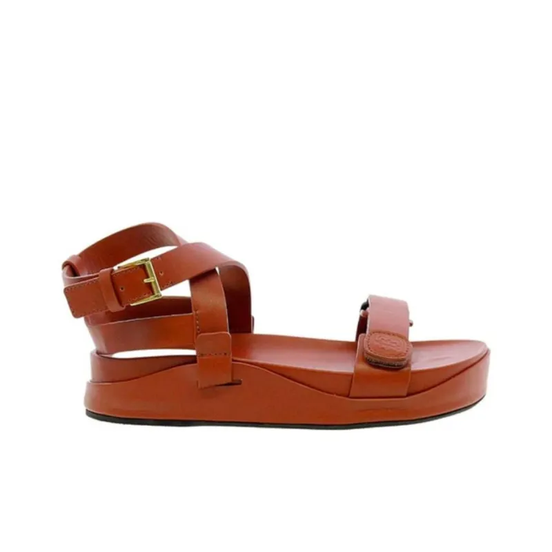 INES DE LA FRESSANGE One Strap Sandals Women's Brown-1