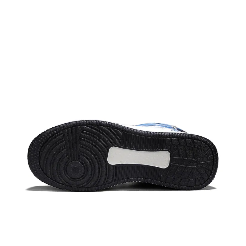 WARRIOR Skateboard Shoes Unisex High Top Gray/Blue-25