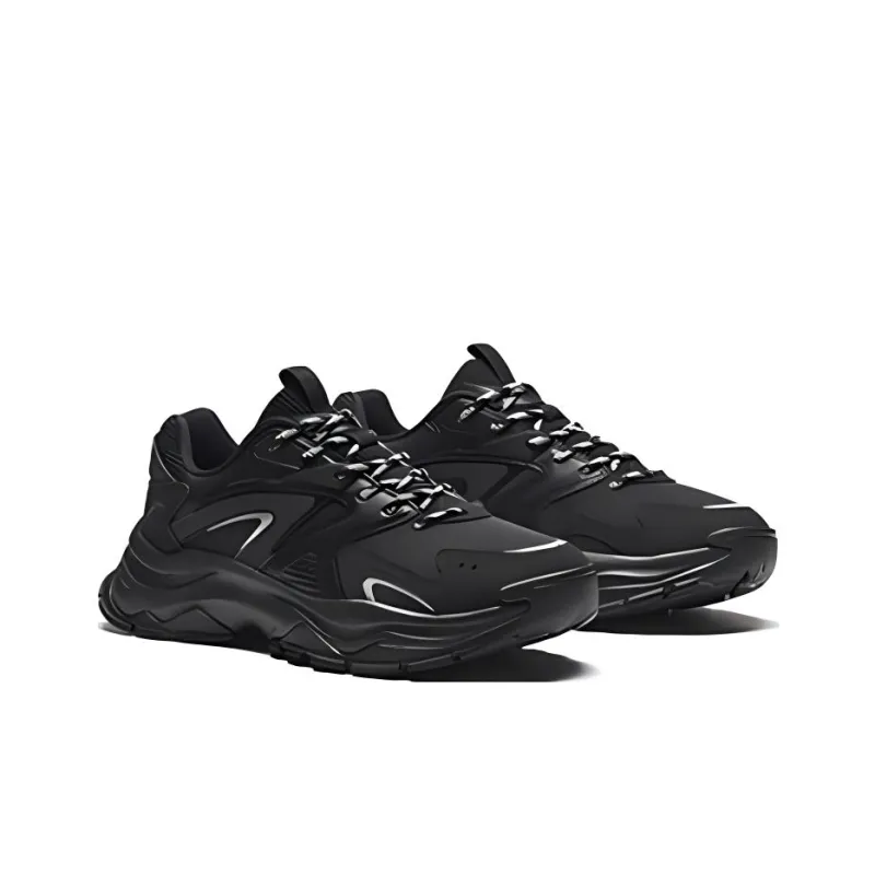 Anta Hot OG 2 Wear Resistant Low Top Chunky Sneakers Men's Black-3