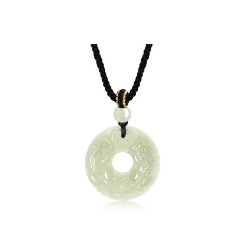 Lao Feng Xiang Hetian Jade White Jade/Pale Greenish White Jade Unisex