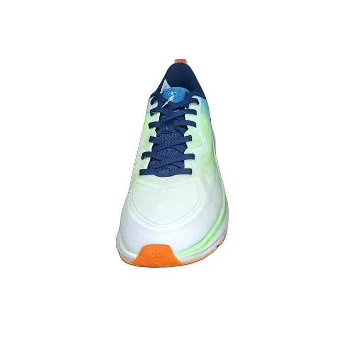 QIAODAN Anti Slip Wear Resistant Low Top Casual Running Shoes Men's White Green-4