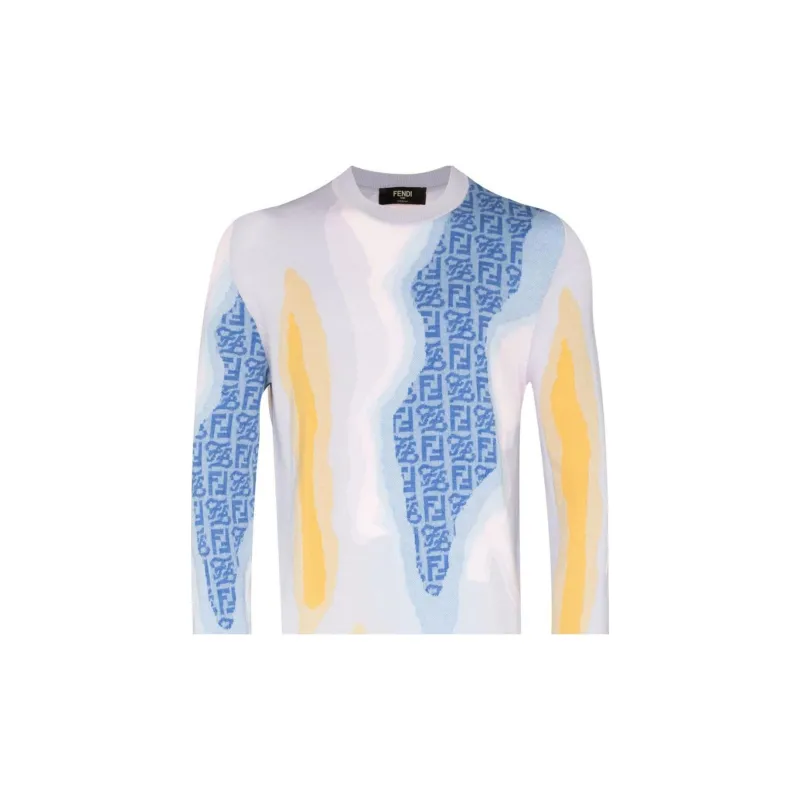 FENDI Sweaters Men Blue-4