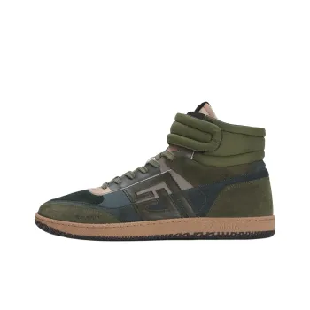 BALMAIN Mid Top Skateboard Shoes Men's Green