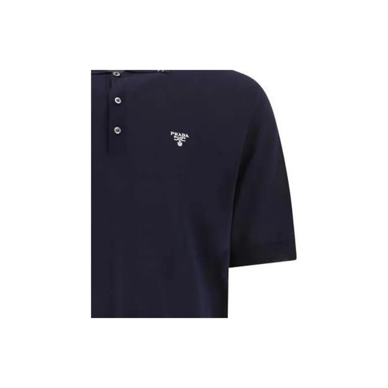 PRADA Polo Shirt Men's Navy Blue-3