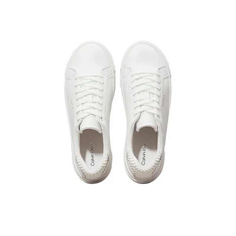 CALVIN KLEIN Low Top Skateboard Shoes Women's White-3