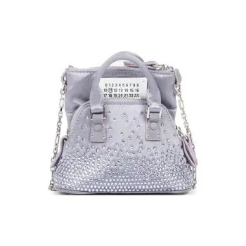 Maison Margiela 5AC Viscose Shoulder Bag Small Size Women's Wisteria Gray