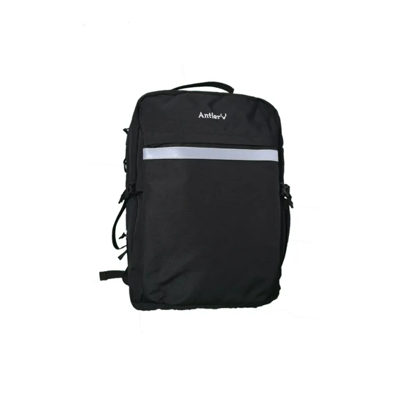 ANTLER Fabric Backpack Large Size Men's Black-0