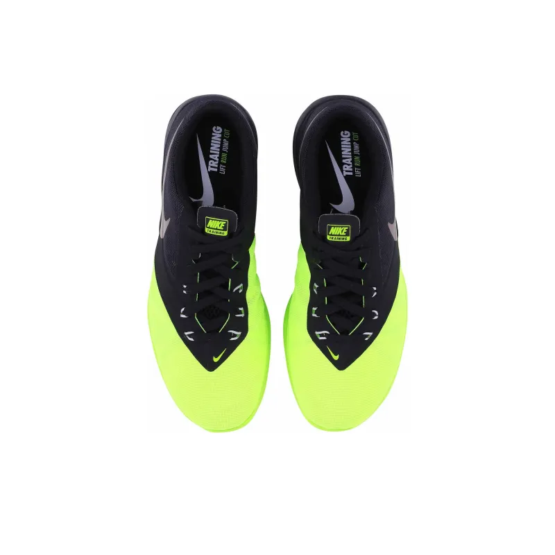 Nike FS Lite Trainer 4 Anti-Slip Wear-Resistant Low-Top Training Shoes Men's Black Yellow-3