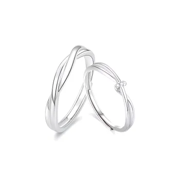 JOYDINNY S999 Fine Silver Rings Unisex
