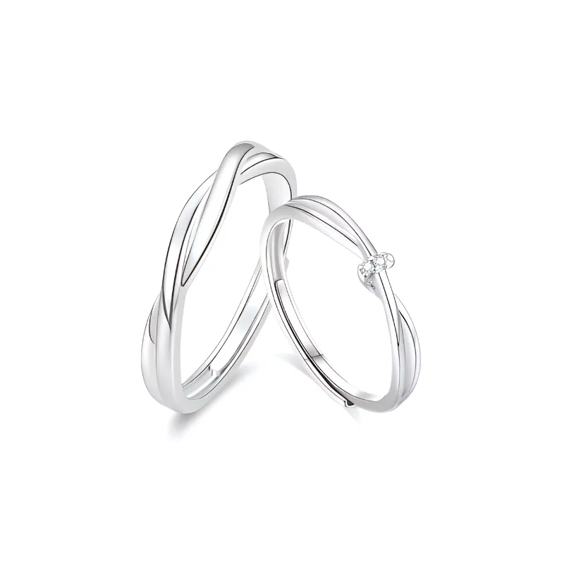 JOYDINNY S999 Fine Silver Rings Unisex-0