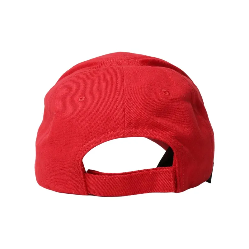 Balenciaga Cotton Baseball Caps Men's Red-3