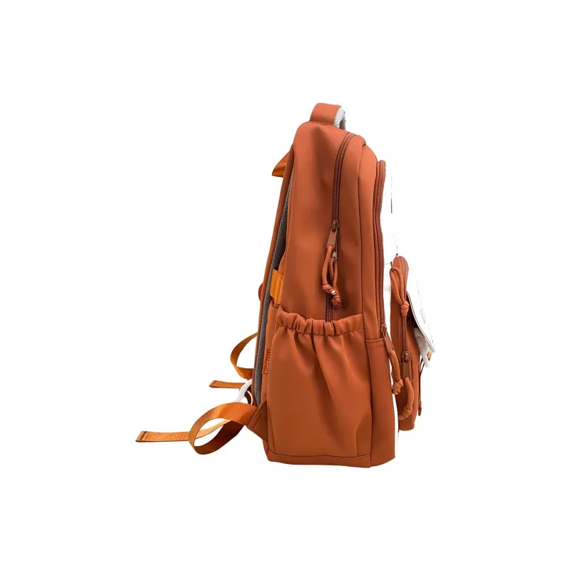 Yalu Nylon Backpack Unisex Black/Burgundy/Purple/Orange/Khaki/Lake Blue-7