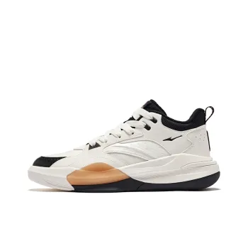 Erke Dominance 2 Wear Resistant Slip Resistant High Top Casual Shoes Men's White Black Beige