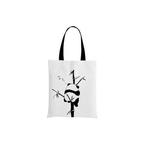 AOSONG Suede Tech Fabric Handbag Shoulder Bag Regular Unisex White Panda