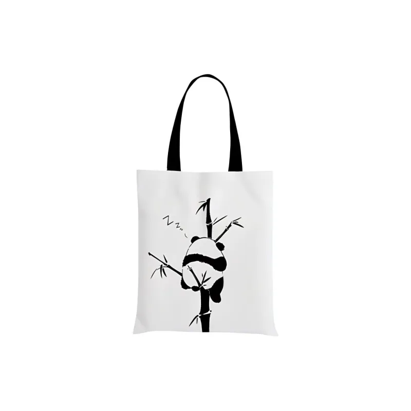 AOSONG Suede Tech Fabric Handbag Shoulder Bag Regular Unisex White Panda-0