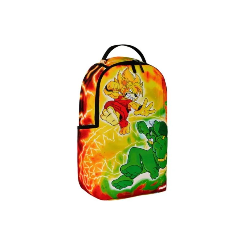 SPRAYGROUND Kombat Of The Bears DLXSR Backpack Yellow/Green/Red-1
