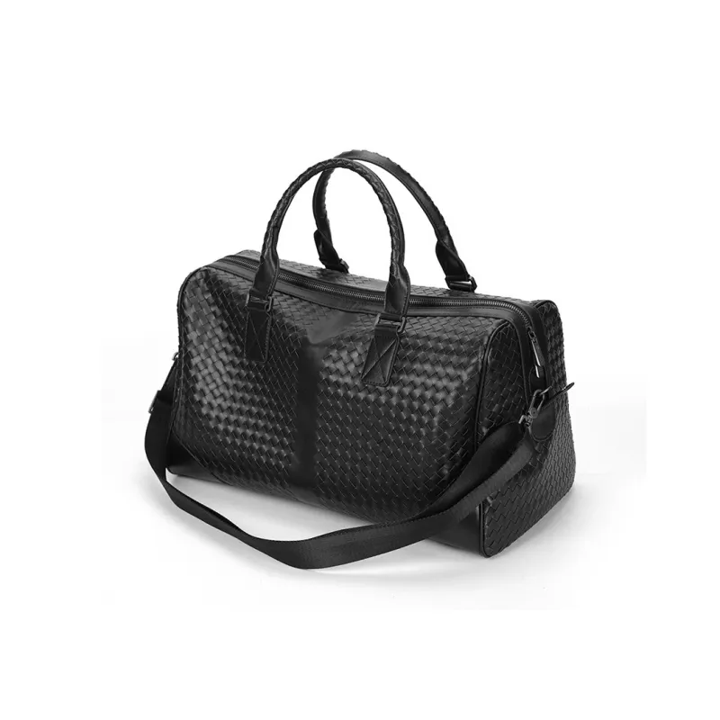 DOSRFINI Microfiber Leather Handbag Regular Men's Black-5