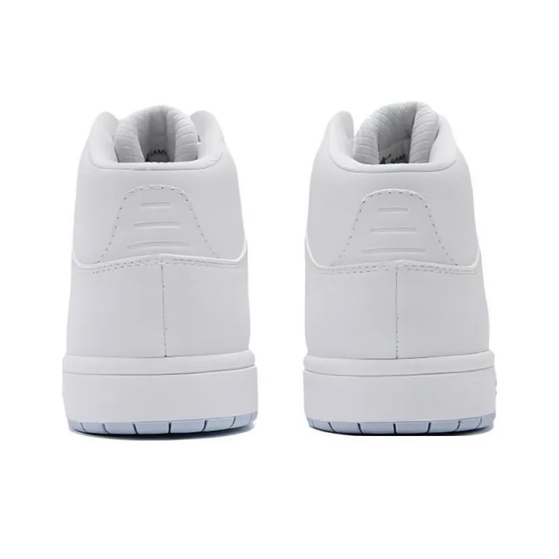 QIAODAN Skateboard Shoes Women's High Top Jordan White/Rain Blue-4