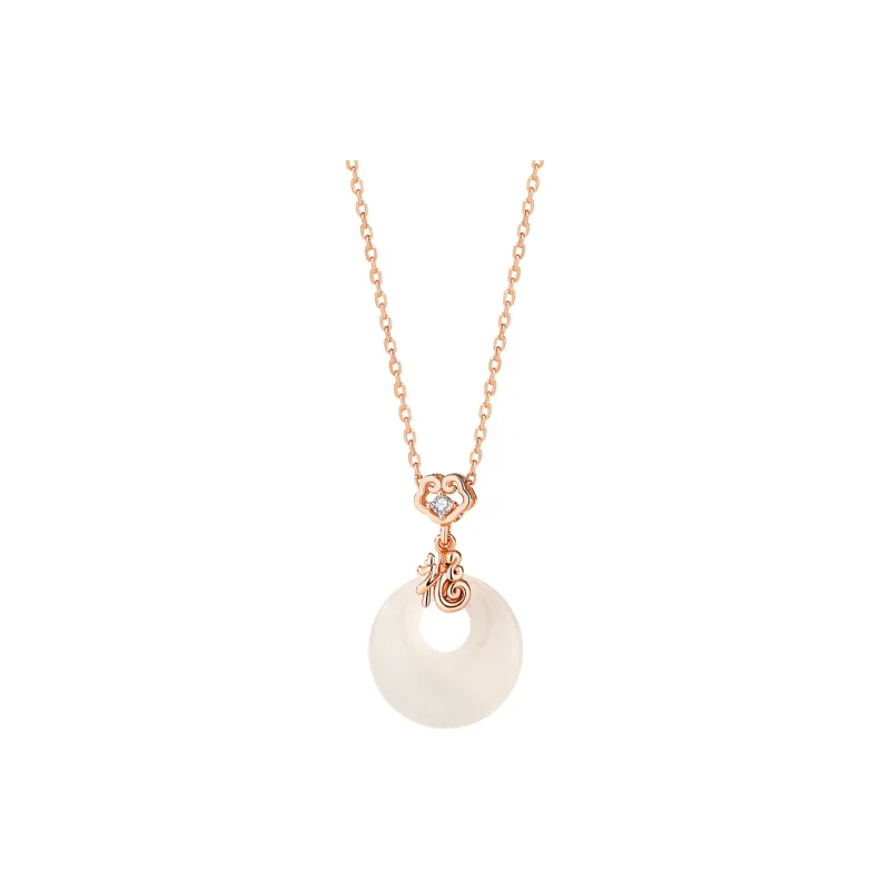 IWE Chalcedony Jade Necklaces Women's-0