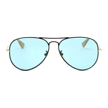 GUCCI Metal Aviator Sunglasses Men's Black