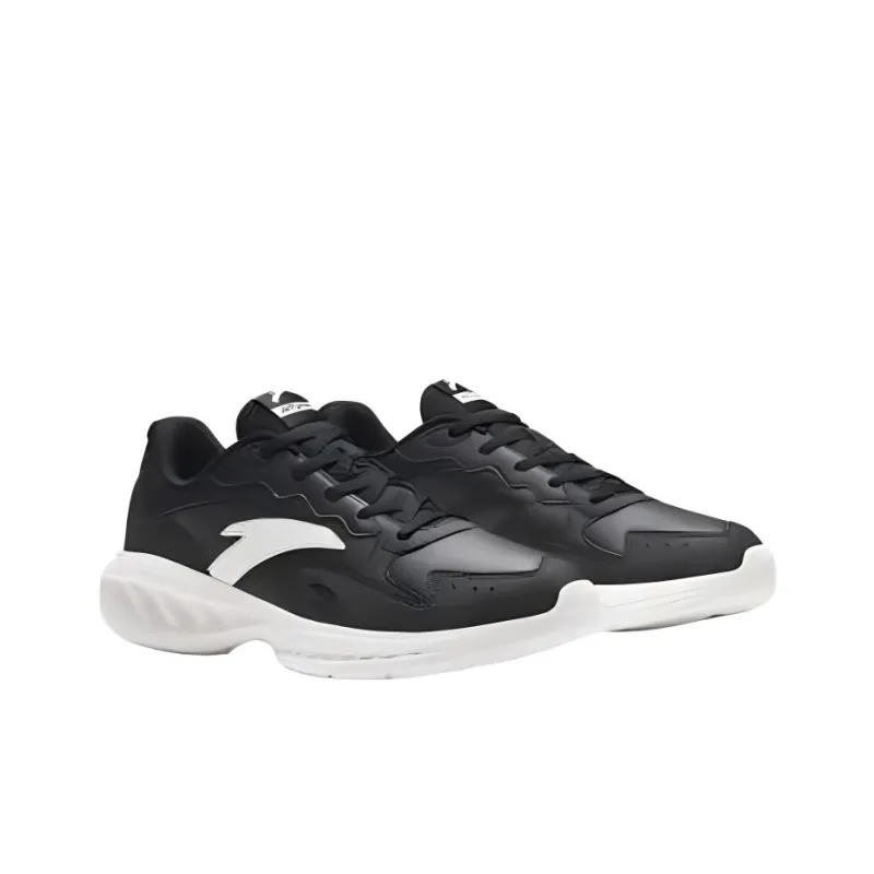Anta Nebula Abrasion Resistant Low Top Running Shoes Men's Ivory White-2