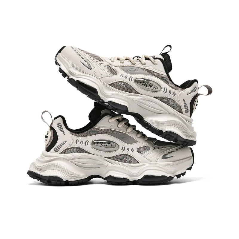 TRUEN Bubble Collection Slip Resistant Breathable Height Increasing Low Top Chunky Sneakers Unisex-7