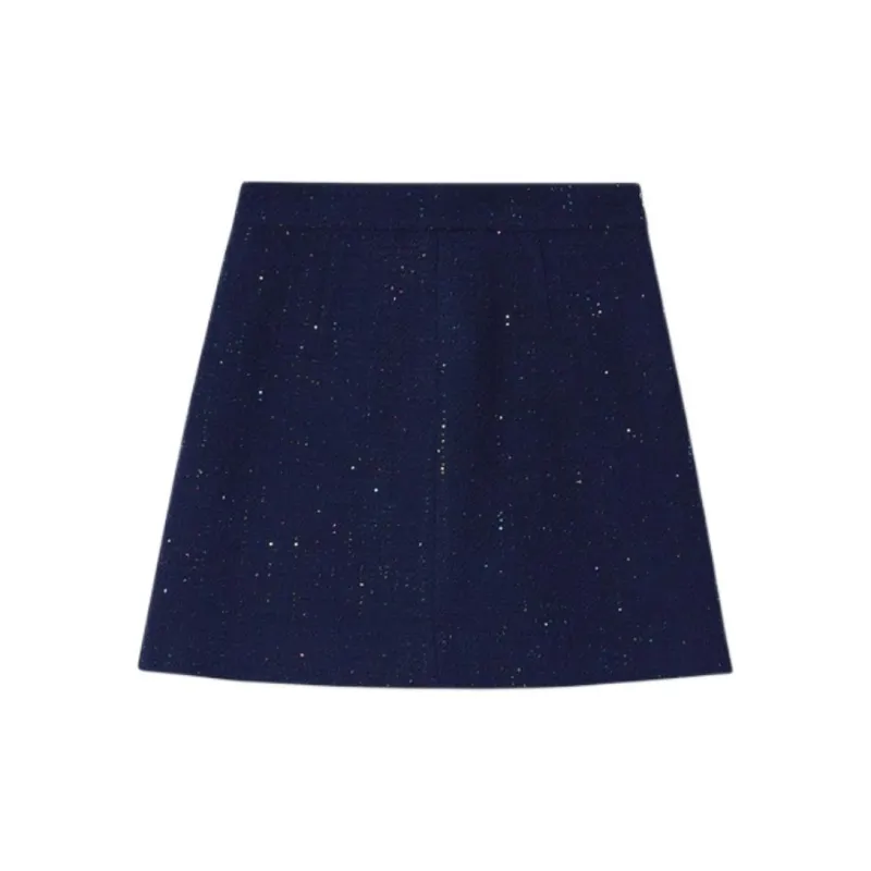 PSALTER Casual Short Skirts Women's Royal Blue-1