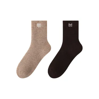 MIIOW Mid Calf Socks Unisex 2 Pack